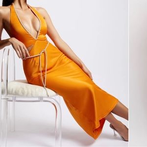 Meshki orange dress